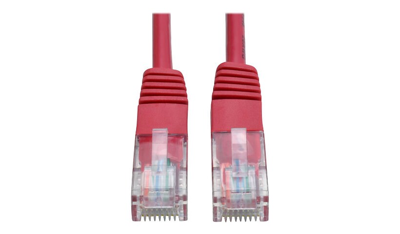 Tripp Lite 7ft Cat5e Cat5 350MHz Red Molded Patch Cable R 45 M/M 7'