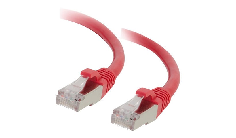 C2G 3ft Cat5e Snagless Shielded (STP) Ethernet Network Patch Cable - Red - patch cable - 3 ft - red