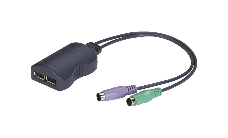 Black Box USB to PS/2 Converter - keyboard / mouse adapter - KVUSB-PS2 - KVM - CDW.com