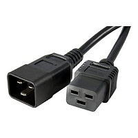 StarTech.com 3ft (1m) Power Extension Cord IEC C19 to C20 13A 250V 16AWG Outlet Extension Cable
