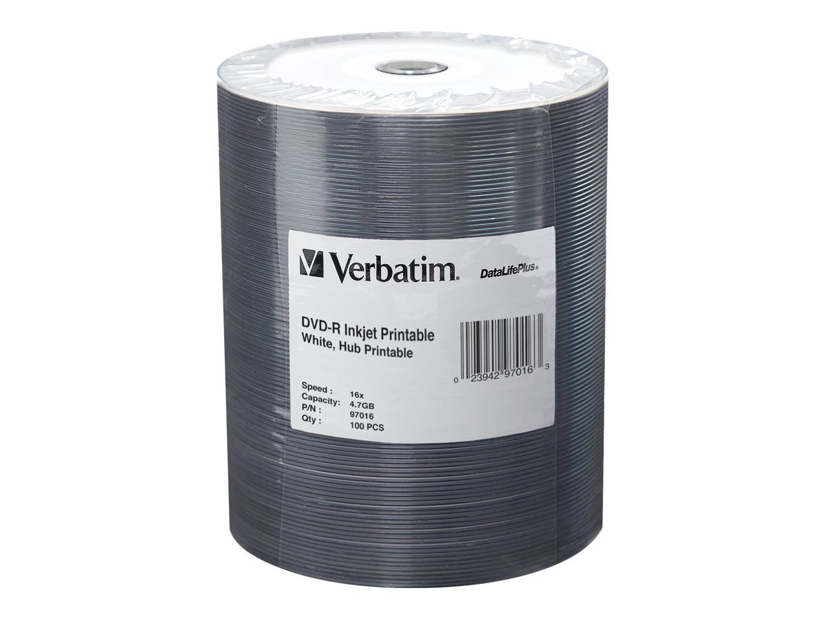 Verbatim DataLifePlus - DVD-R x 100 - 4.7 GB - storage media