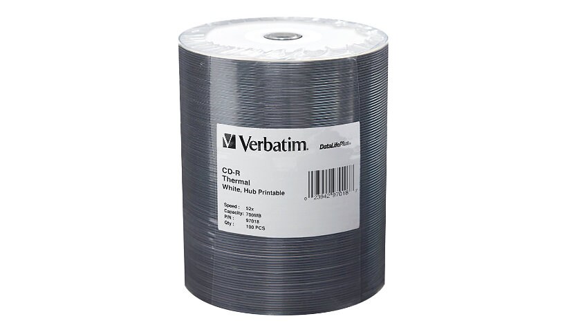 Verbatim DataLifePlus - CD-R x 100 - 700 MB - storage media