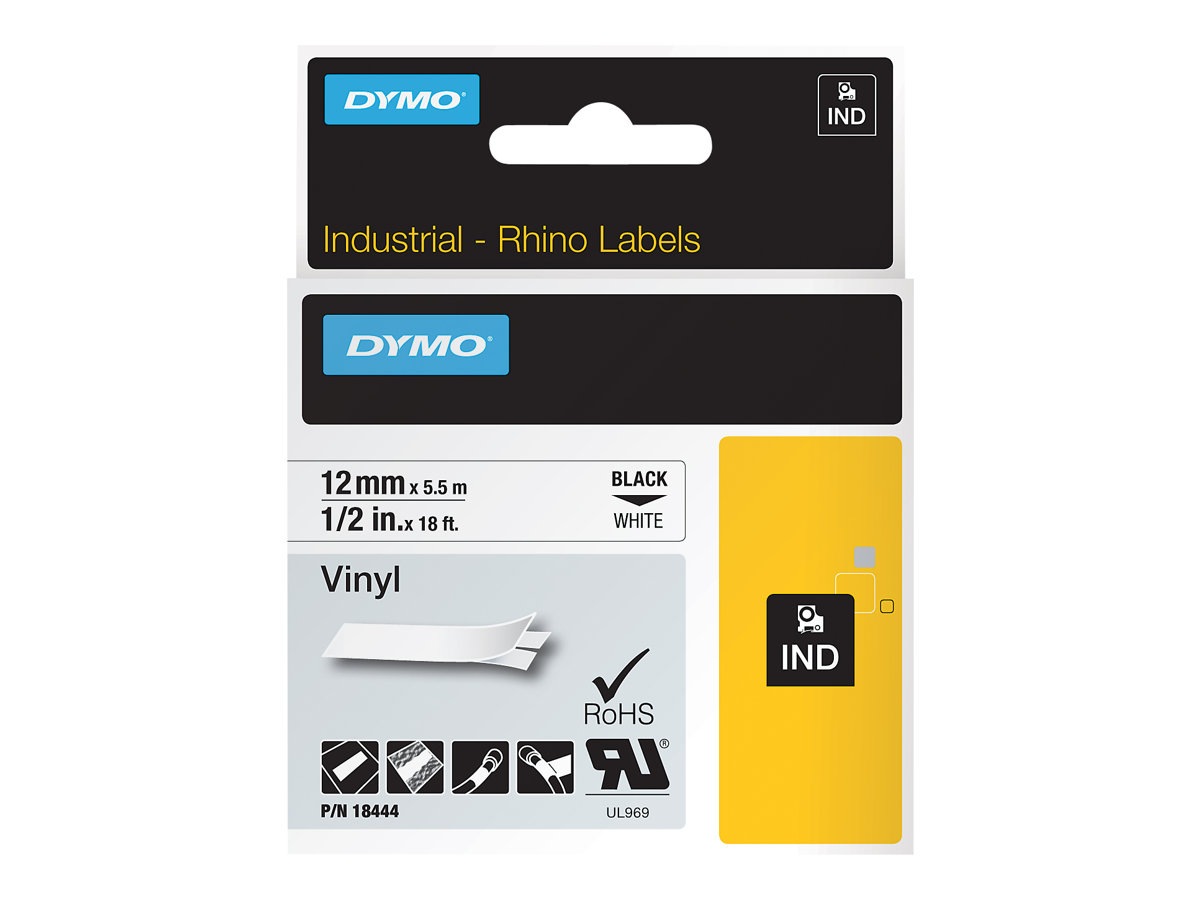 DYMO IND All-Purpose - label tape - 1 cassette(s) - Roll (1.2 cm x 5 m)