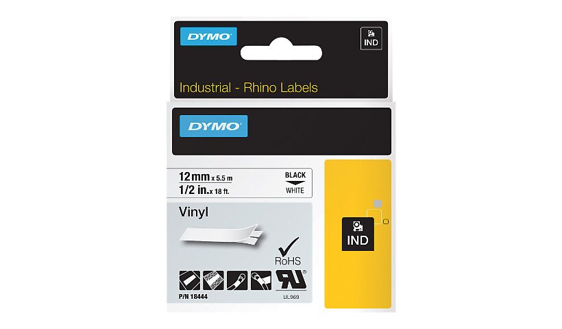 DYMO IND All-Purpose - bande d'étiquettes - 1 cassette(s) - Rouleau (1,2 cm x 5 m)