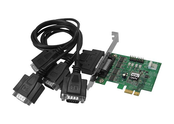 SIIG DP CyberSerial 4S PCIe - serial adapter