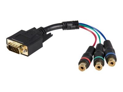 StarTech.com 6in HD15 to Component RCA Breakout Cable Adapter - M/F - VGA adapter - 5.9 in