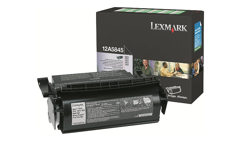 Lexmark Return Program 12A5845 Hi-Yield Black Toner Cartridge