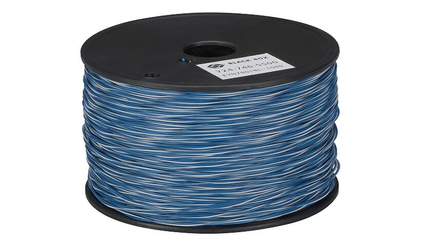 Black Box CAT5 Cross-Connect Wire - bulk cable - 304.8 m - white, blue