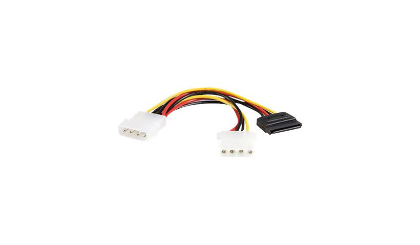 StarTech.com 6in LP4 to LP4 SATA Power Y Cable Adapter - Power Splitter