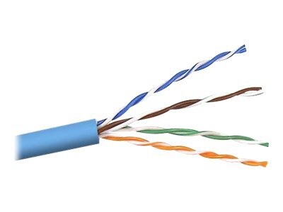 Belkin Cat5/Cat5e Bulk Cable, 500ft, Blue, Solid, PVC, UTP, 500'