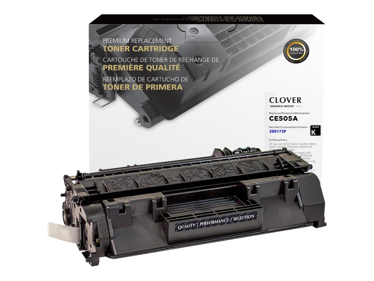 Clover Imaging Group - black - compatible - remanufactured - toner cartridge (alternative for: HP CE505A)