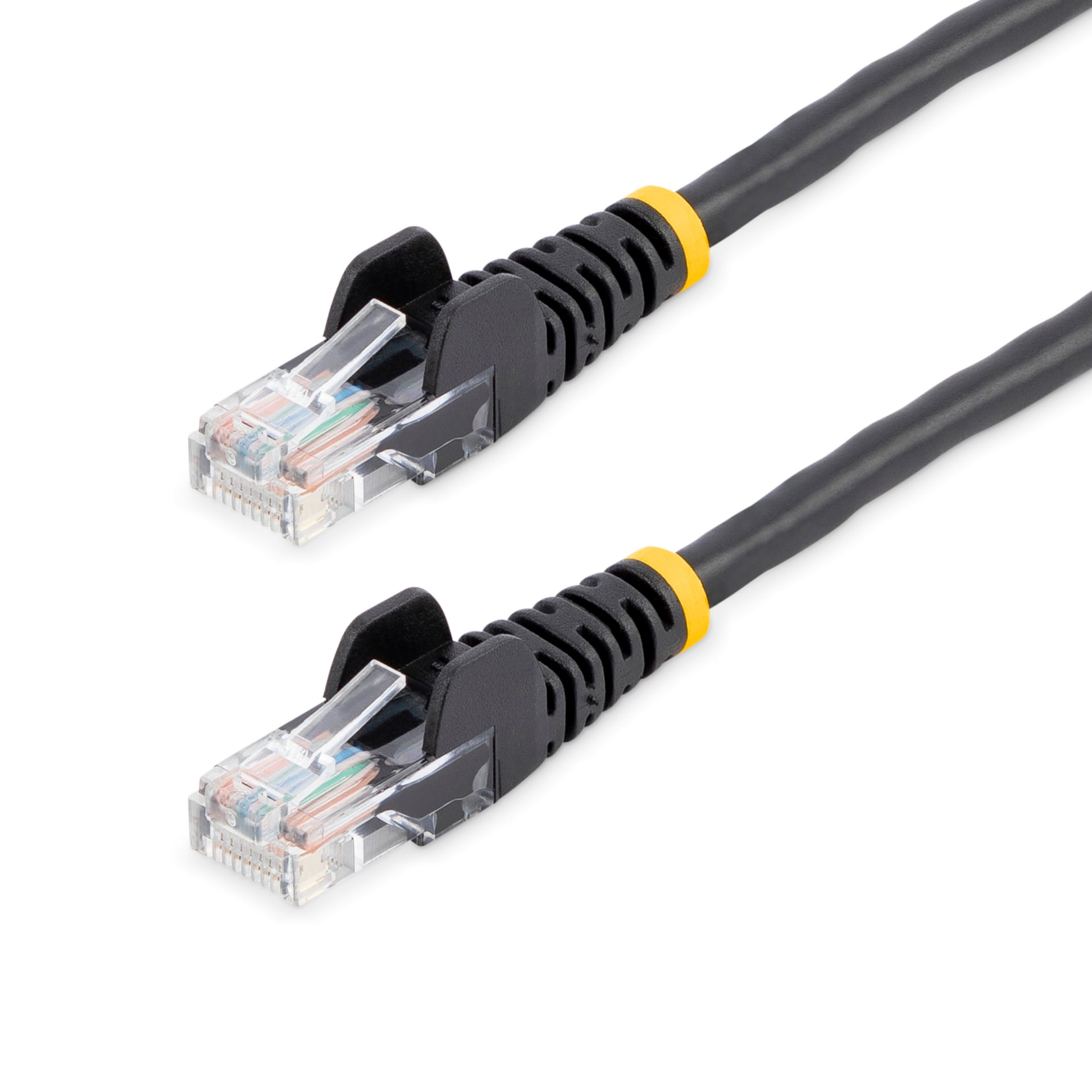 StarTech.com Cat5e Ethernet Cable 15 ft Black - Cat 5e Snagless Patch Cable
