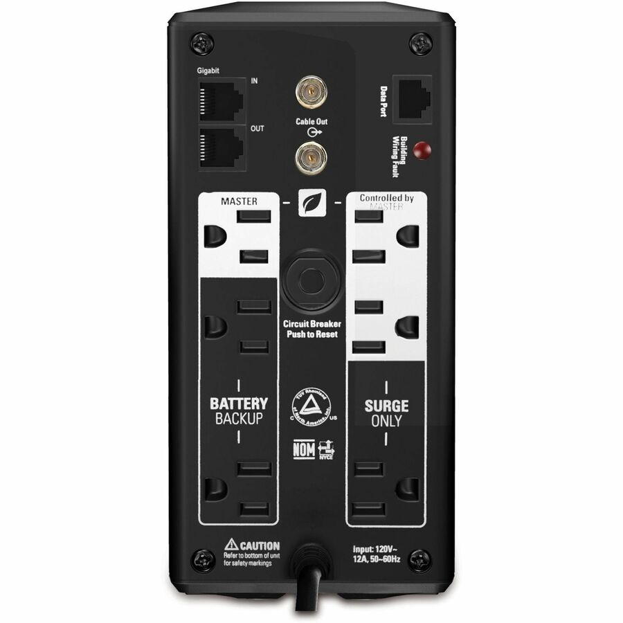 Thumbnail 5 of 13 for APC Back-UPS Pro, 700VA/420W, Tower, 120V, 6x NEMA 5-15R outlets, AVR, LCD, User Replaceable Battery