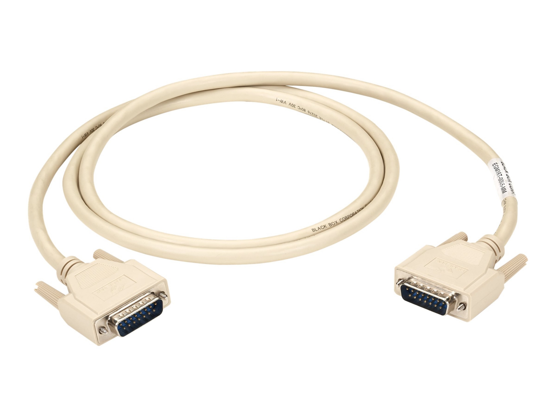 DB15 Thumbscrew Cable - Male/Male 5-ft. (1.5-m)