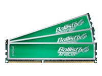 Crucial Ballistix Tracer - memory - 6 GB : 3 x 2 GB - DIMM 240-pin - DDR3