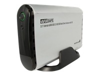 StarTech.com InfoSafe 3.5in Silver eSATA USB 2.0 to IDE SATA External Hard Drive Enclosure - storage enclosure - IDE /