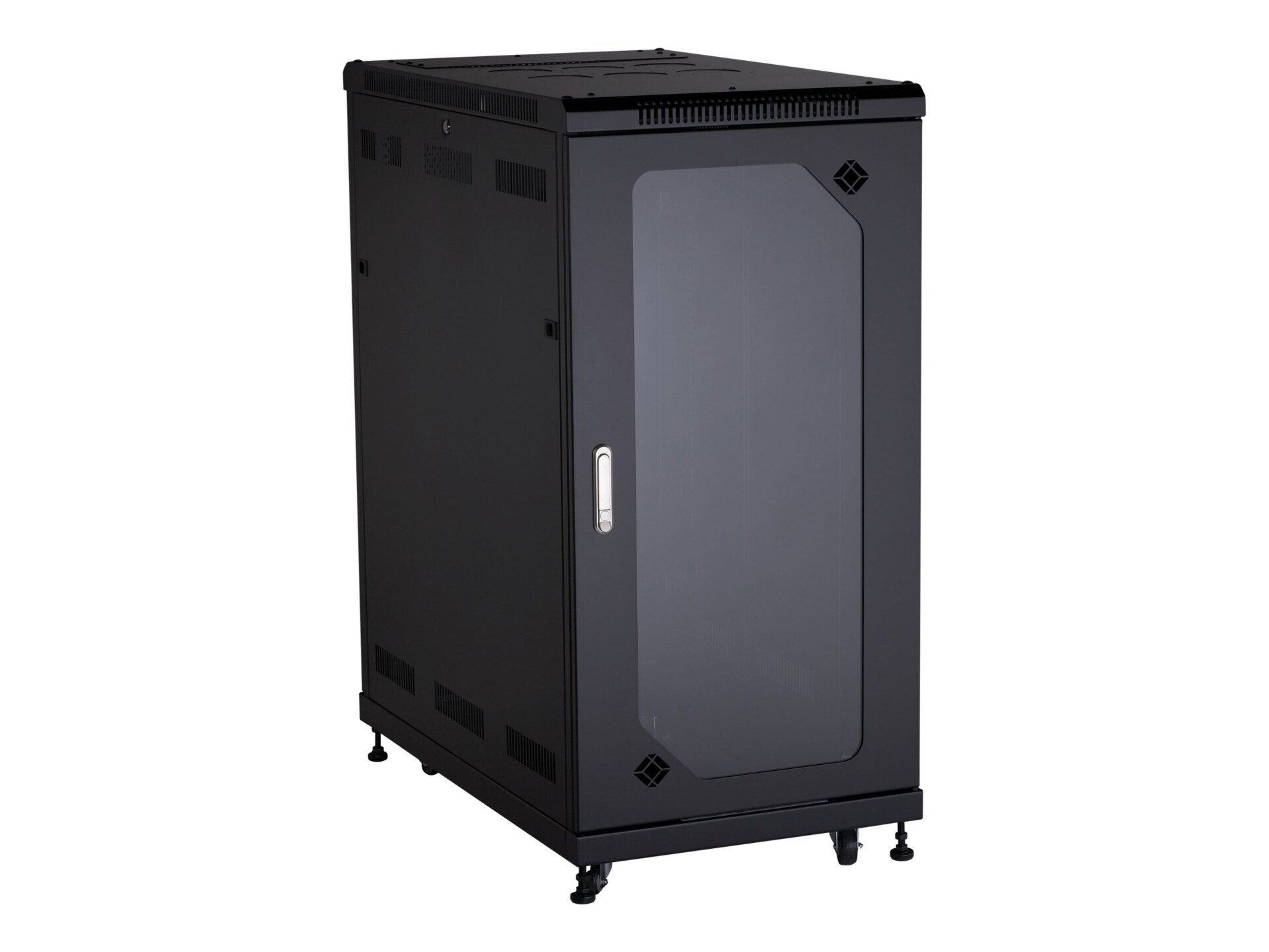 Black Box Select Plus Cabinet Plexi Front Door, 24U - rack - 24U