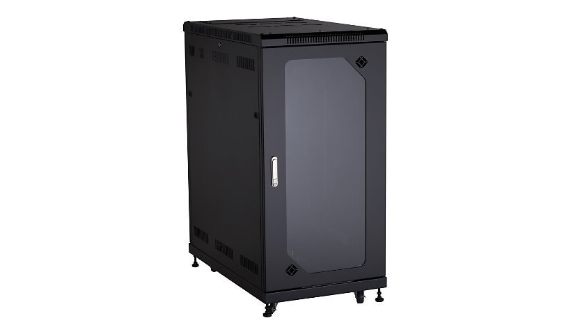 Black Box Select Plus Cabinet Plexi Front Door, 24U - rack - 24U