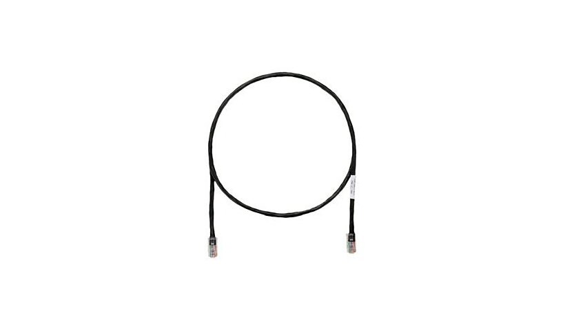 Panduit Powersum+ patch cable - 5 ft - black