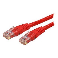 StarTech.com 15ft CAT6 Ethernet Cable - Red Molded Gigabit - 100W PoE UTP 650MHz - Category 6 Patch Cord UL Certified