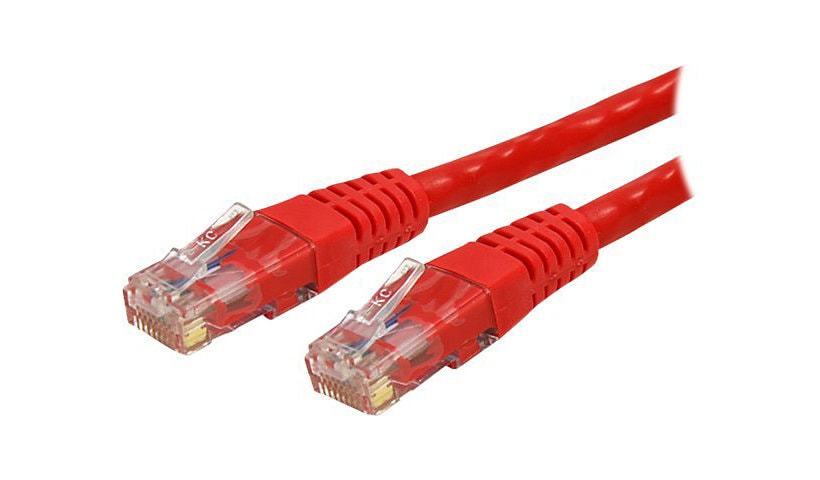 StarTech.com 6ft CAT6 Ethernet Cable - Red Molded Gigabit - 100W PoE UTP 650MHz - Category 6 Patch Cord UL Certified