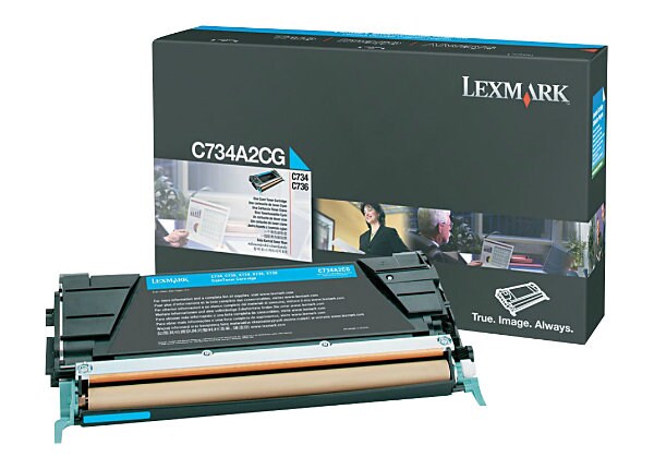 Lexmark - cyan - original - toner cartridge - LCCP