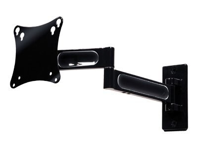 Peerless Universal Full-Motion Plus Wall Mount PA730 mounting kit - Tilt & Swivel - for LCD TV - high gloss black