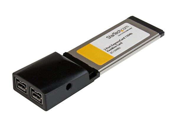 StarTech.com 2 Port ExpressCard 1394b FireWire Laptop Adapter Card - FireWire adapter