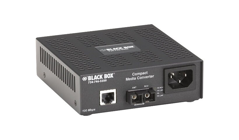 Black Box Compact Media Converter - fiber media converter - 100Mb LAN