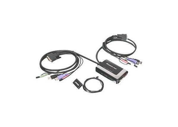 IOGEAR 2-PORT USB DVI-D KVM W/AUDIO