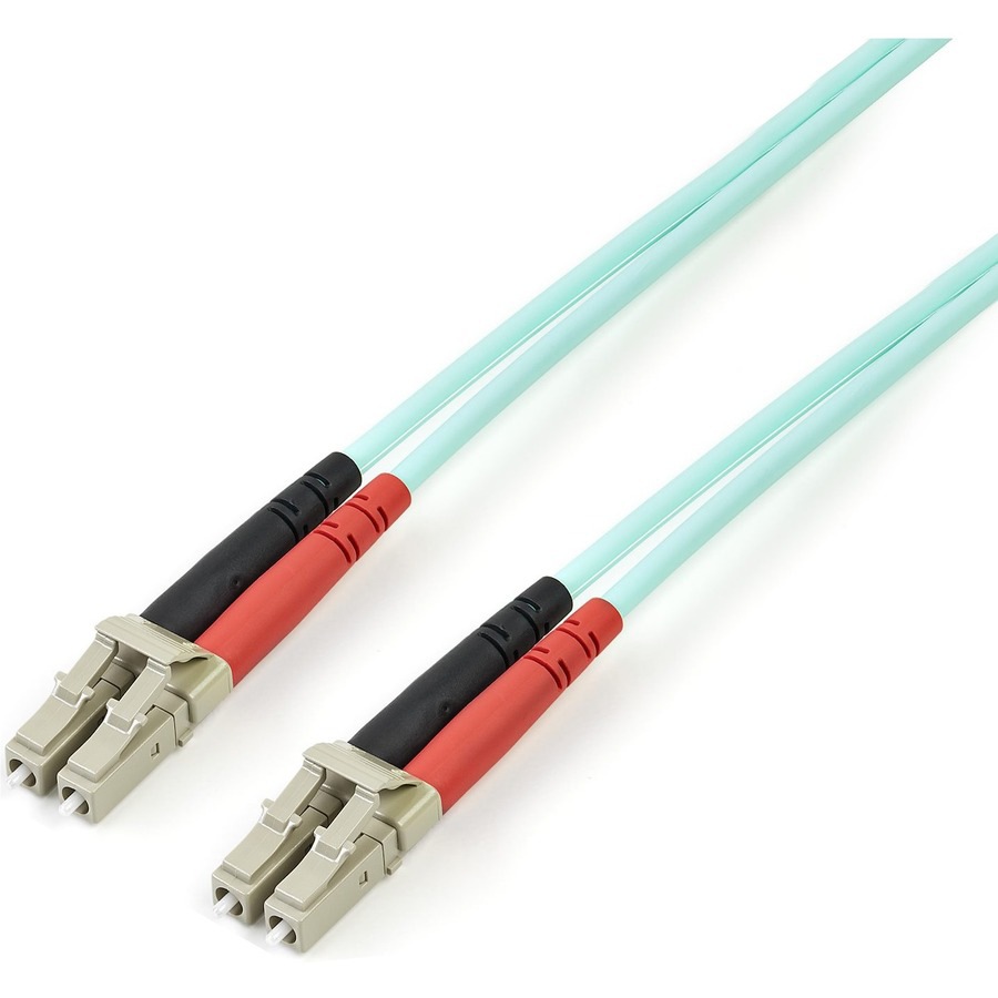 StarTech.com 2m (6ft) LC/UPC to LC/UPC OM3 Multimode Fiber Optic Cable, Full Duplex 50/125, 100G, LSZH Jumper Cord