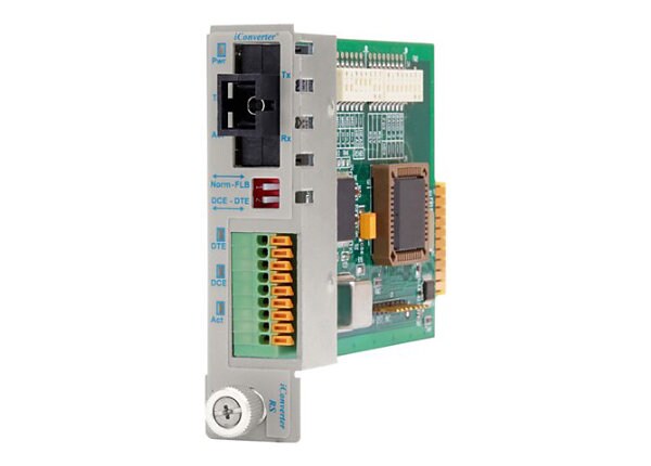 Omnitron iConverter RS232 Single-Fiber - media converter - RS-232