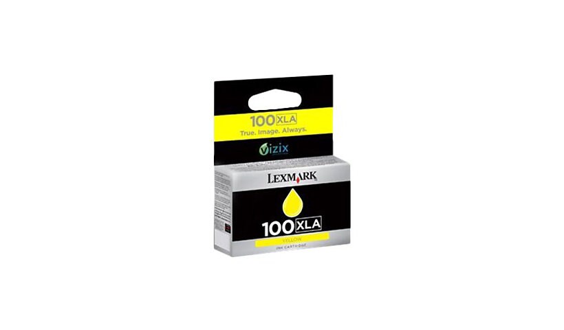 Lexmark Cartridge No. 100XLA - High Yield - yellow - original - ink cartrid