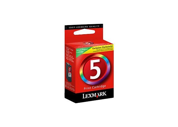 Lexmark Cartridge No. 5 - color (cyan, magenta, yellow) - original - ink cartridge - LRP