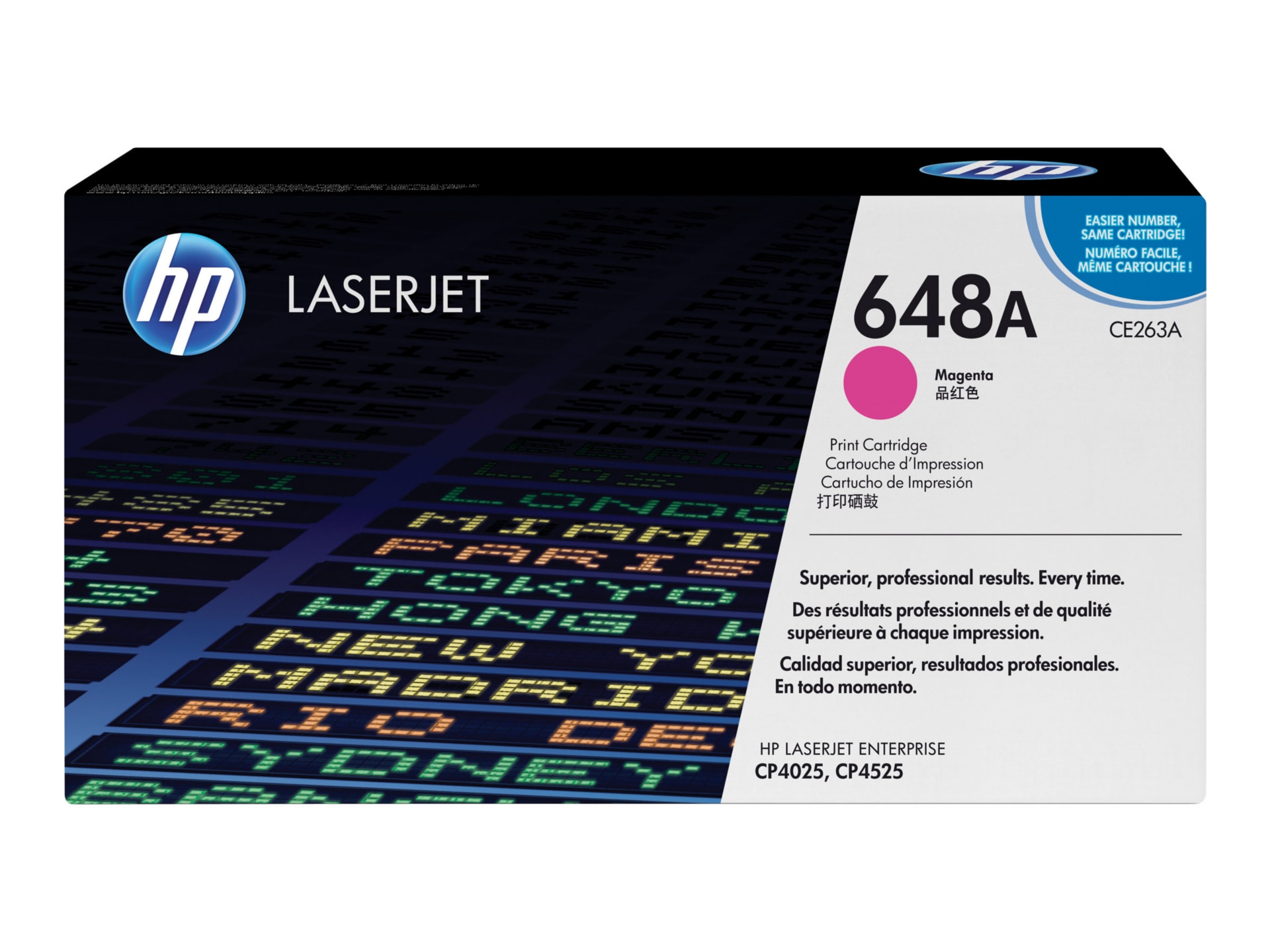 HP 648A (CE263A) Original Laser Toner Cartridge - Single Pack - Magenta - 1 Each