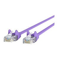 Belkin Cat5e/Cat5 10ft Purple Snagless Ethernet Patch Cable, PVC, UTP, 24 AWG, RJ45, M/M, 350MHz, 10'