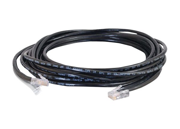 C2G Cat5e Non-Booted Unshielded (UTP) Network Patch Cable - patch cable - 50 ft - black