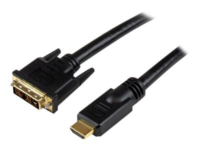 StarTech.com 20' HDMI to DVI D Adapter Cable - Strain Relief Connectors