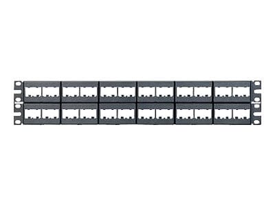 Panduit MINI-COM Modular Faceplate Patch Panels - patch panel - 2U - 19"