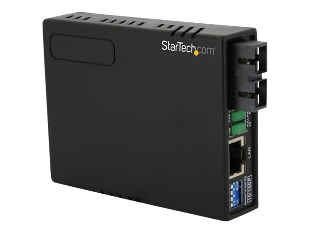 StarTech.com 10/100 Fiber to Ethernet Media Converter SC w/ PoE