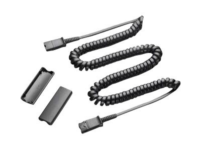 Poly phone cable - 10 ft - black