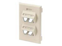 Panduit Pan-Way Snap-on Single Gang Vertical Sloped Communication Faceplate