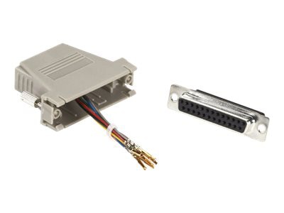 Black Box Modular Adaptor Kit (Unassembled) - serial RS-232 cable - gray
