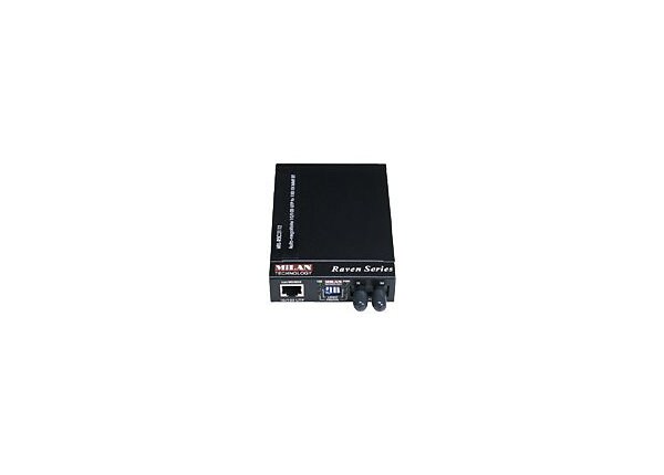 MiLAN Raven Series MIL-RC6113SX-V2 - fiber media converter - Ethernet, Fast Ethernet, Gigabit Ethernet