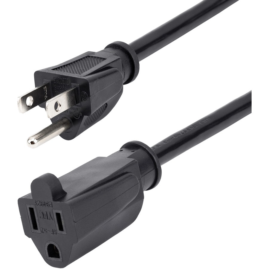 StarTech.com 10ft (3m) Power Extension Cord, 5-15R to 5-15P, 13A 125V