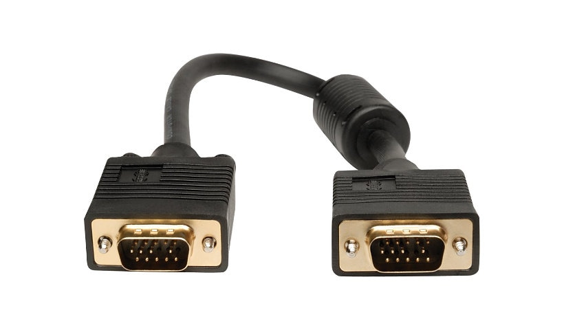 Eaton Tripp Lite Series VGA High-Resolution RGB Coaxial Cable (HD15 M/M), 1 ft. (0.31 m) - VGA cable - 1 ft