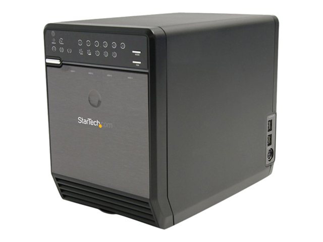 StarTech.com 3.5in 4 Drive eSATA USB FireWire SATA RAID Enclosure - hard drive array