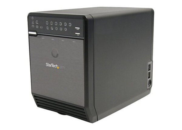 StarTech.com 3.5in 4 Drive eSATA USB FireWire SATA RAID Enclosure - hard drive array
