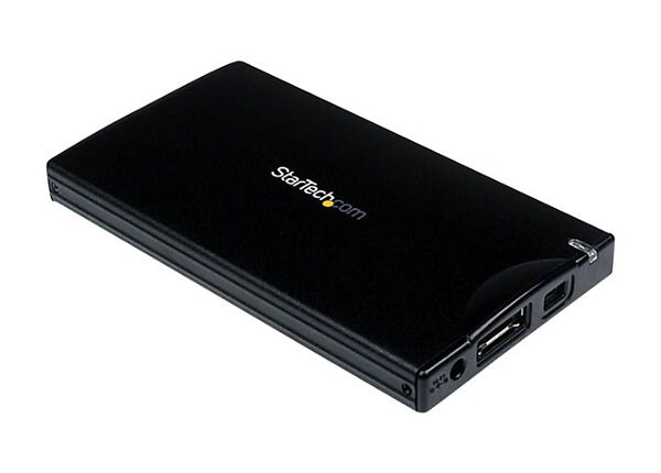 StarTech.com 2.5in Black eSATA USB External Hard Drive Enclosure for SATA HDD - storage enclosure - SATA 3Gb/s - eSATA
