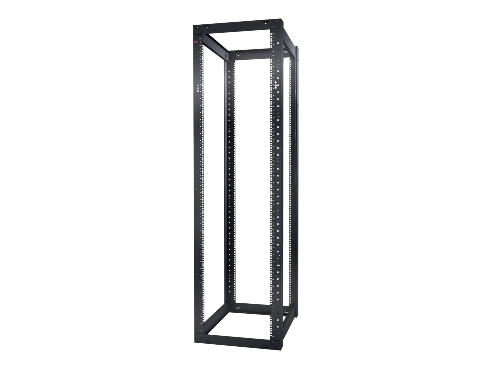 APC NetShelter Open Frame 4 Post Rack 44U Square Holes Black